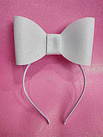 Бант Білий на обручі бант великий 250 грн