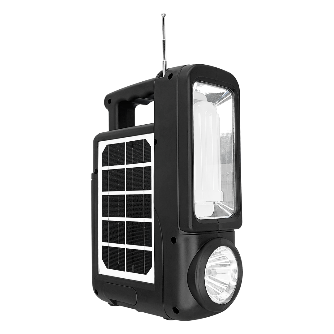Портативна сонячна автономна система Solar CCLAMP CL-830 + FM радіо + Bluetooth