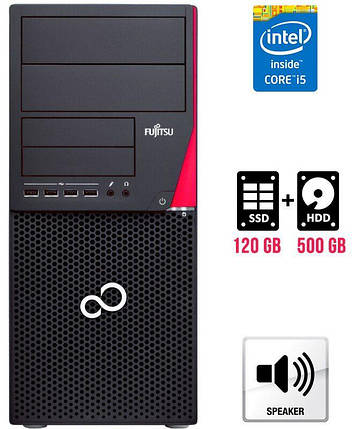 Комп'ютер Fujitsu Esprimo P720 E90+ Tower / Intel Core i5-4590 (4 ядра по 3.3 — 3.7 GHz) / 8 GB DDR3 / 120 GB, фото 1