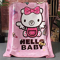 Дитячий плед для дівчинки Hello Kitty Baby, Рожевий, 100х120