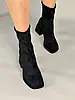 Жіночі демісезонні черевики ShoesBand Чорні високоякісний велюр всередині підкладка екокожа 38 (24,5 см) (Ѕ99201д), фото 2