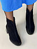 Жіночі демісезонні черевики ShoesBand Чорні натуральні замшеві всередині байка 38 (25 см) (S99341-1д), фото 2