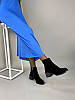 Жіночі демісезонні черевики ShoesBand Чорні натуральні замшеві всередині байка 38 (25 см) (S99341-1д), фото 6