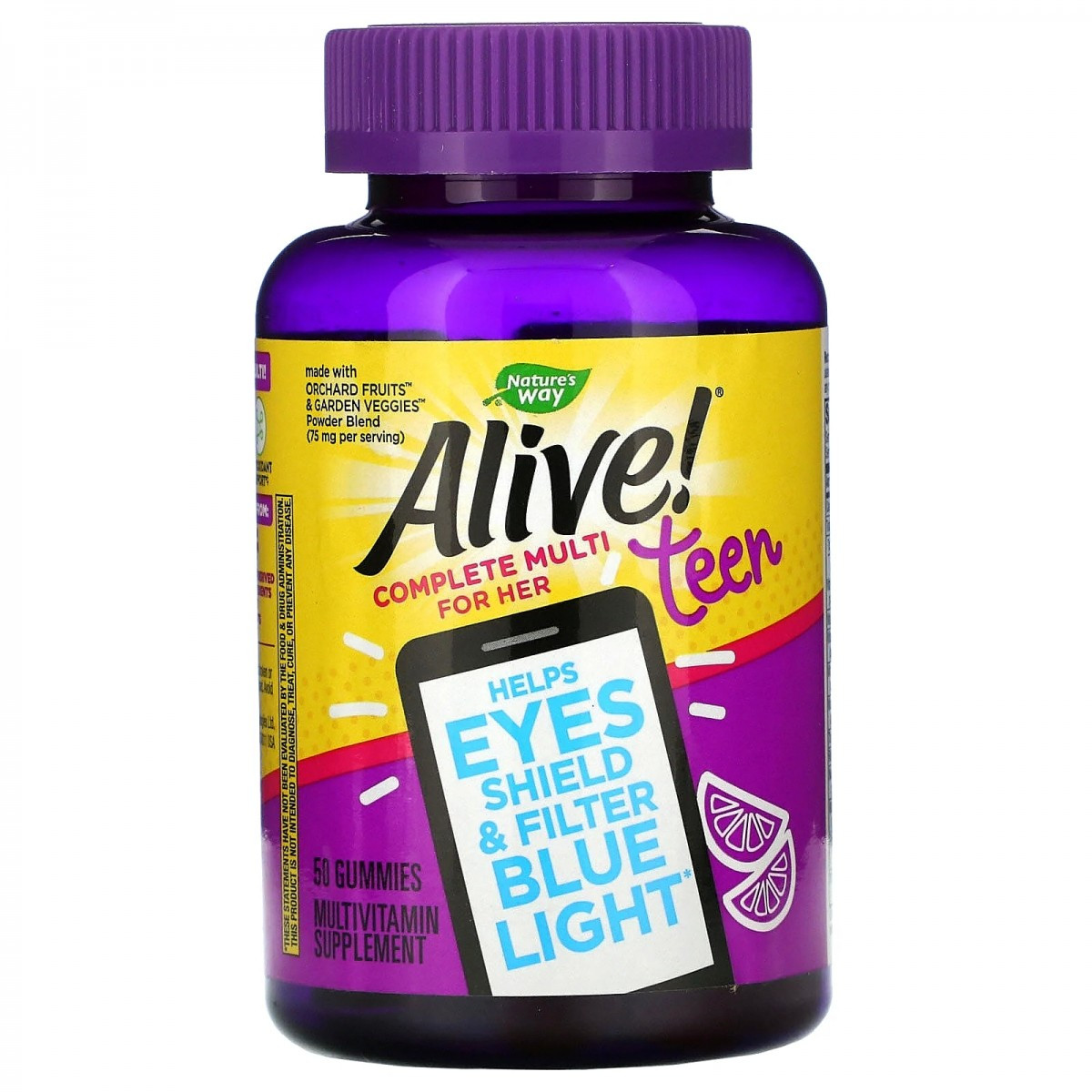 Вітаміни для дівчаток-підлітків Nature's Way Alive! Teen Complete Multi for Her 50 Gummies
