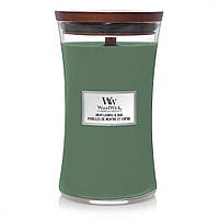 Ароматична свічка з нотами м'яти та дуба Woodwick Large Mint leaves & Oak 609 г