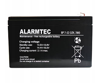 Акумуляторна батарея Alarmtec BP-127 12V7Ah свинцево-кислотна