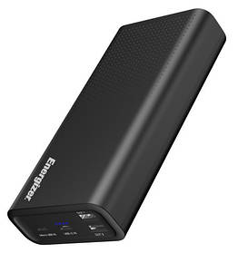 Повербанк Energizer 20000mAh, швидка зарядка 22W, Power Delivery, Quick Charge Black