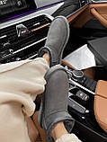 Уги жіночі UGG Ultra Mini Grey сірі міні короткі натуральний замш на хутрі стильні, фото 9