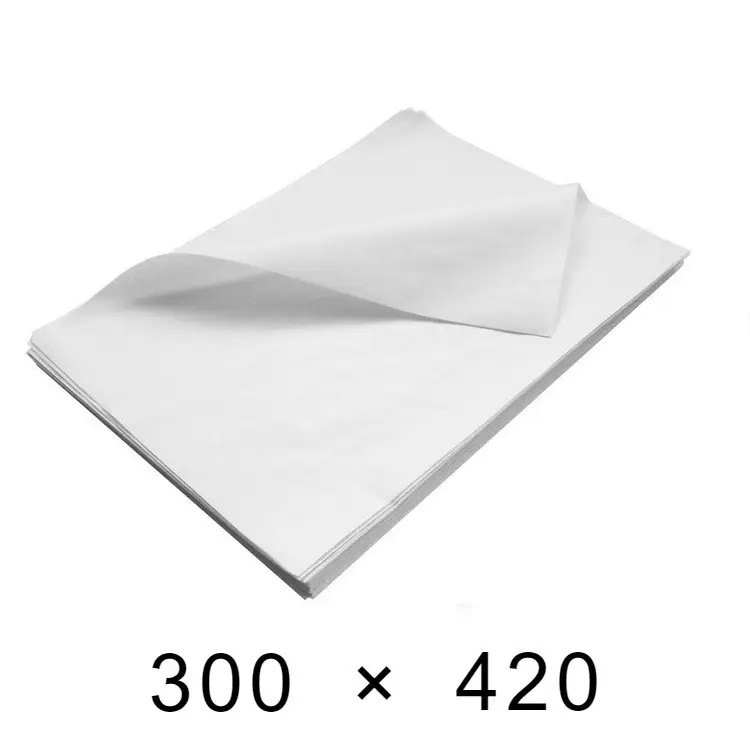 Крафт-папір білий у листах 40 грам - 300 мм × 420 мм / 500 шт