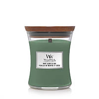 Ароматическая свеча с нотами мяты и дуба Woodwick Mini Mint leaves & Oak 85 г