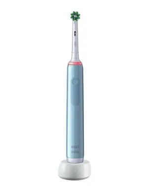 Электрическая зубная щетка Braun Oral-B Pro 3 3770 Cross Action Blue - фото 4 - id-p1720118664