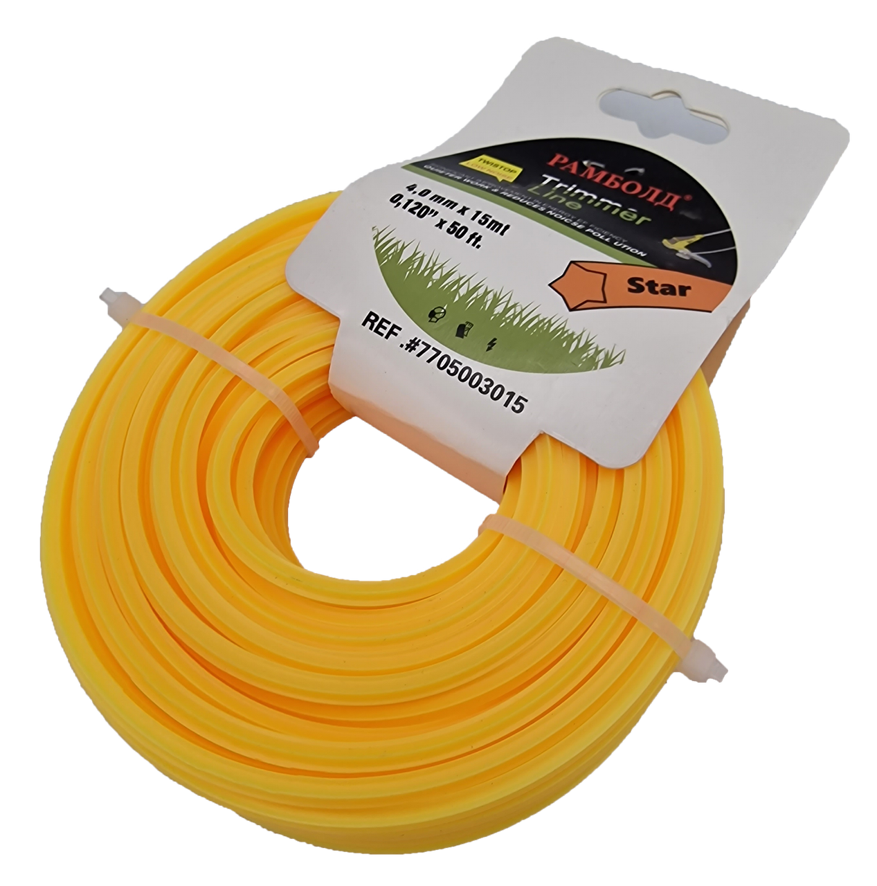 Волосінь для бензокоси 4,0 мм зірка