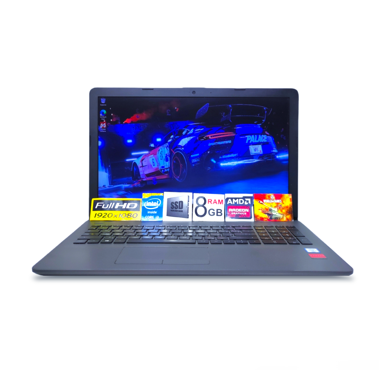 Ігровий ноутбук HP 250 G6 FHD 15.6 Core i3-6006U 8GB Ram SSD 128 GB AMD Radeon R5 M330 2GB