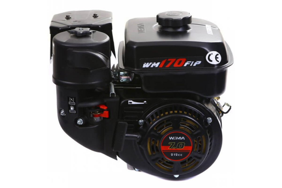 Двигун бензиновий Weima для силової техніки WM170F-T/20 New (7,0 к.с., шпонка 20 мм)