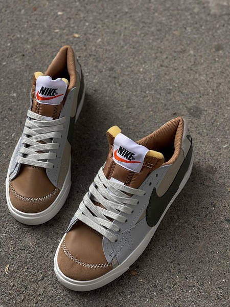 Nike blazer low mens brown sale