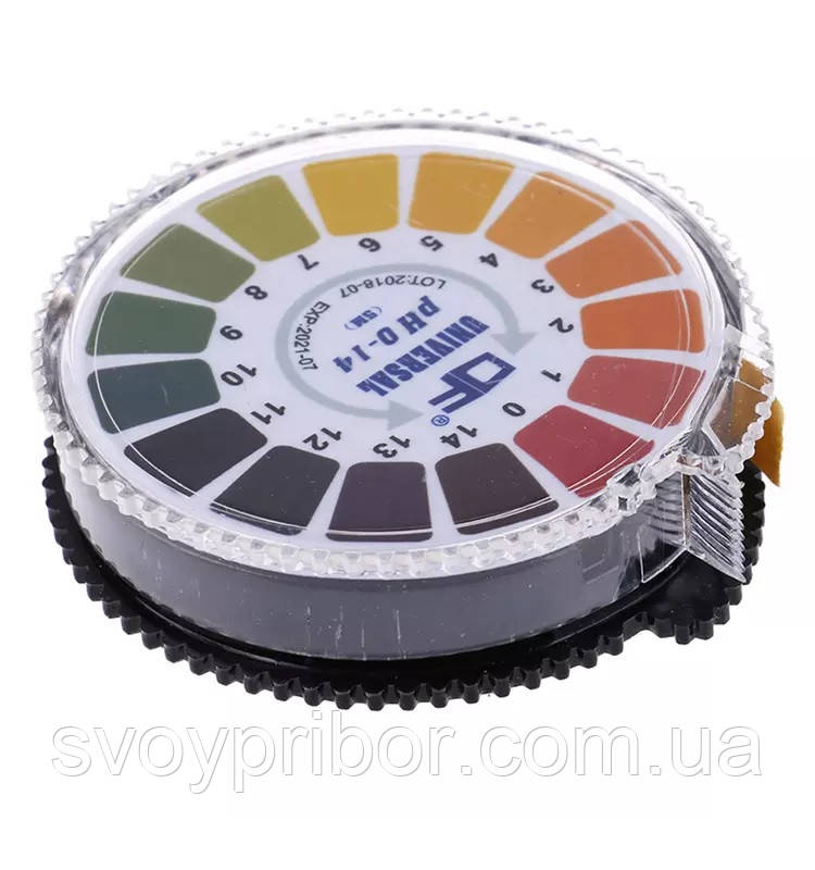 Лакмусовая бумага DF (pH-тест) 1-14 рН, в рулоне 5 м: продажа, цена в ...