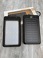 Повербанк (Power Bank) Solar Charger 20000 mAh с фонариком + солнечный заряд