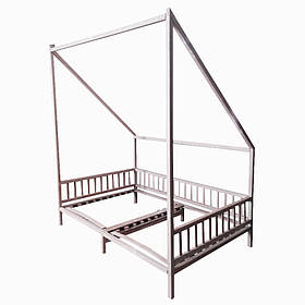 Дитяче ліжечко-будиночок з дерева (з Вільхи/Липи/Ясеня) "Губка Боб"