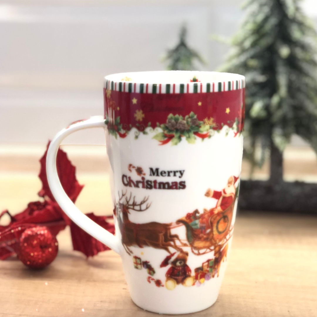 Новогодняя фарфоровая кружка 600мл (ID#1457864251), цена: 378 ₴, купить ...