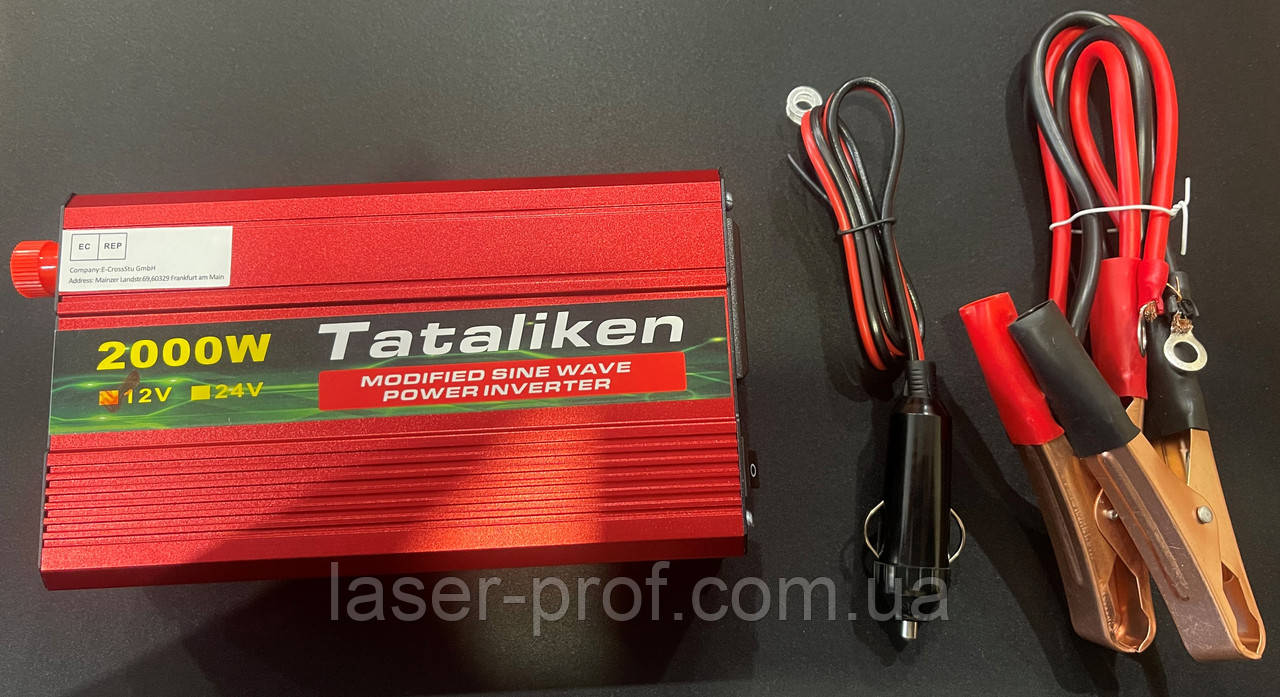 Инвертор 12-220 Tataliken, 2000w + LCD Дисплей - фото 1 - id-p1720181816