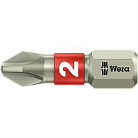 Бита крестовая WERA нержавеющая сталь PH2 × 25 мм