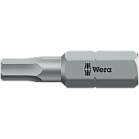 Бита шестигранная WERA с отверстием HEX 3,0 х 25 мм