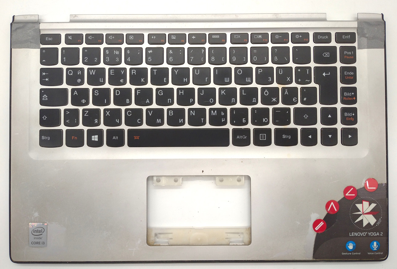 Кришка верх корпусу клавіатура ноутбука Lenovo YOGA 2
