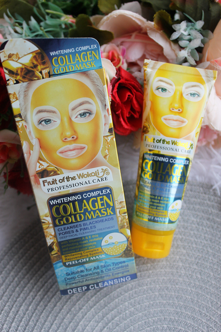 Маска-плівка з колагеном і золотом Fruit of the Wokali Collagen Gold Mask 130 мл