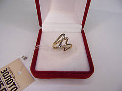 Золоте жіноче кільце. Розмір 15,5