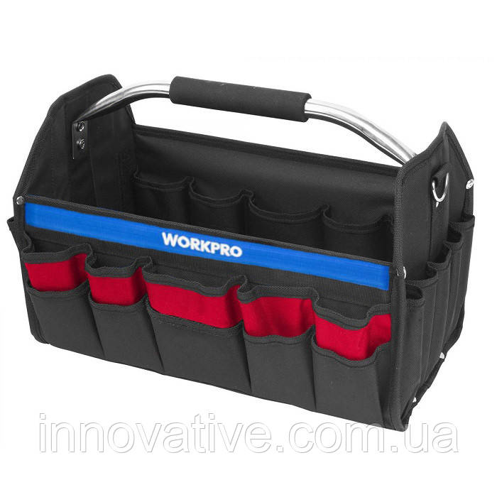 Складана сумка для інструментів Workpro WP281011, розмір 400 мм (Чорний), фото 1