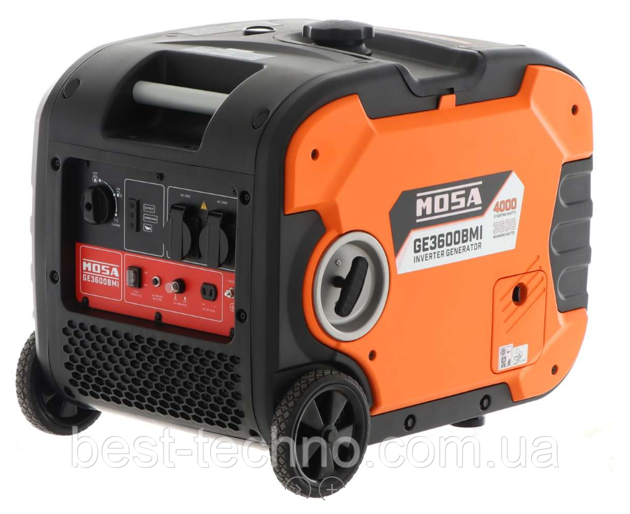 ІНВЕРТОРНИЙ ГЕНЕРАТОР MOSA GE 3600 BMI (РУЧНИЙ СТАРТЕР) (3.6 кВт), фото 1