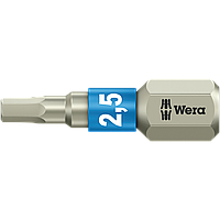 Бита шестигранная WERA HEX нержавеющая сталь 2.5 × 25 мм