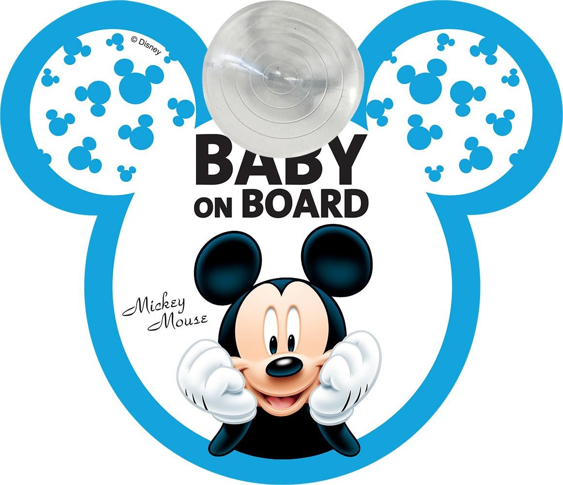 Наклейка на вікно авто Baby on board, Mikey (ACS200)
