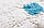 Килим бавовняний Mood Mosaic білий з кольоровим візерунком, ручна робота, фото 4