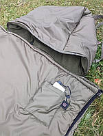 Военный зимний спальник мешок с подогревом - 35, 225*90 см кахи камуфляж