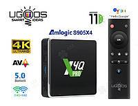 Медиаплеер Ugoos X4Q Pro S905X4 4/32GB TV Box Смарт ТВ бокс ТВ-приставка Smart