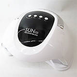 Гібридна UV/LED лампа на 72 вт SUN С6 (Сан) з пониженням потужності (Сан ван ) з таймером 10,30,60, 99 с. Біла, фото 4