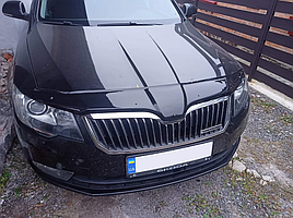 Дефлектор капоту, мухобійка Skoda Superb 2014- TAN24