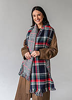 Шарф теплий Клітинка 190х55 см.