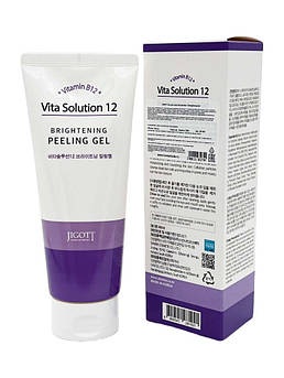 Пілінг-гель для обличчя з вітаміном B12 Jigott Vita Solution 12 Brightening Peeling Gel 180 мл.