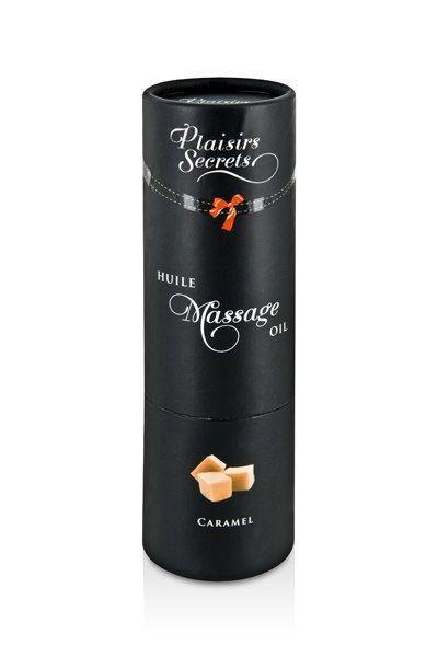 Массажное масло Plaisirs Secrets Caramel (59 мл) с афродизиаками, съедобная, подарочная упаковка - фото 3 - id-p1720226393