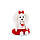 М&apos;яка іграшка 37 см Lucky Mimi Любов та фламінго з каркасом ORANGE Lucky Dog LD5/049, фото 5