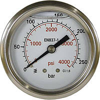 Манометр PRESSURE GAUGE 0-400 63MM 1/4"M BACK