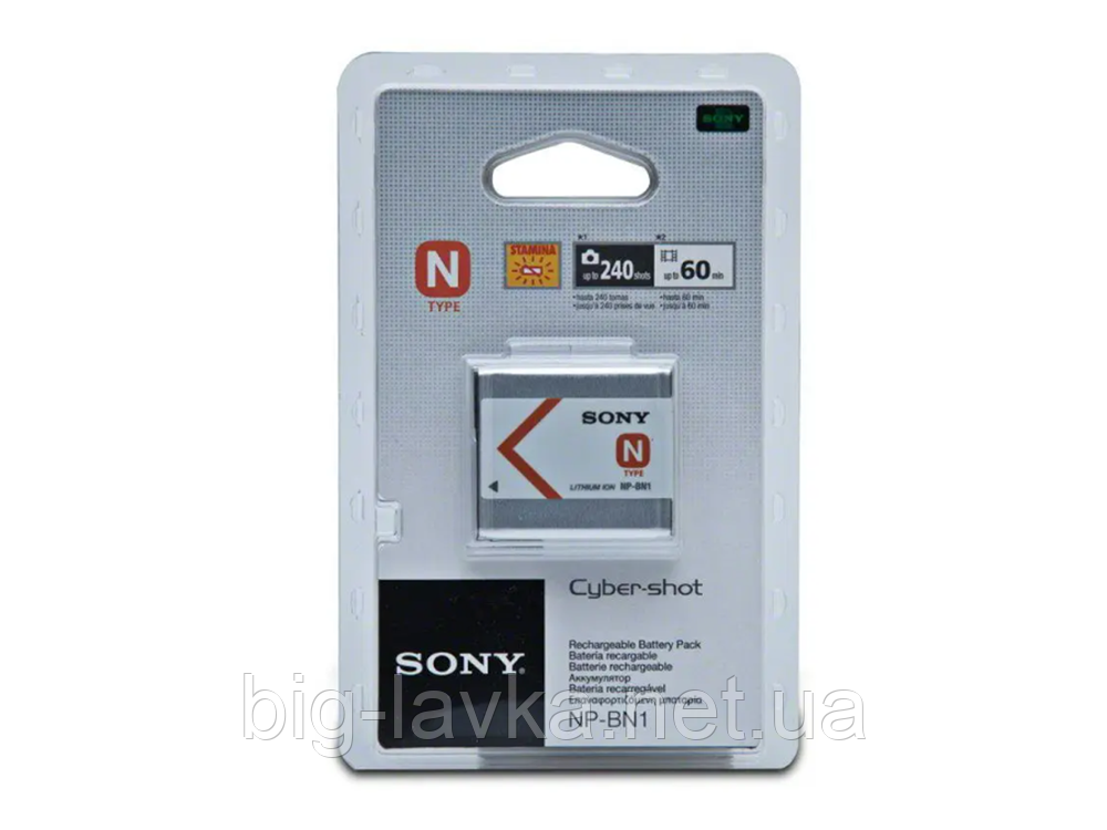 Акумулятор Sony NP-BN1 630mAh, фото 1