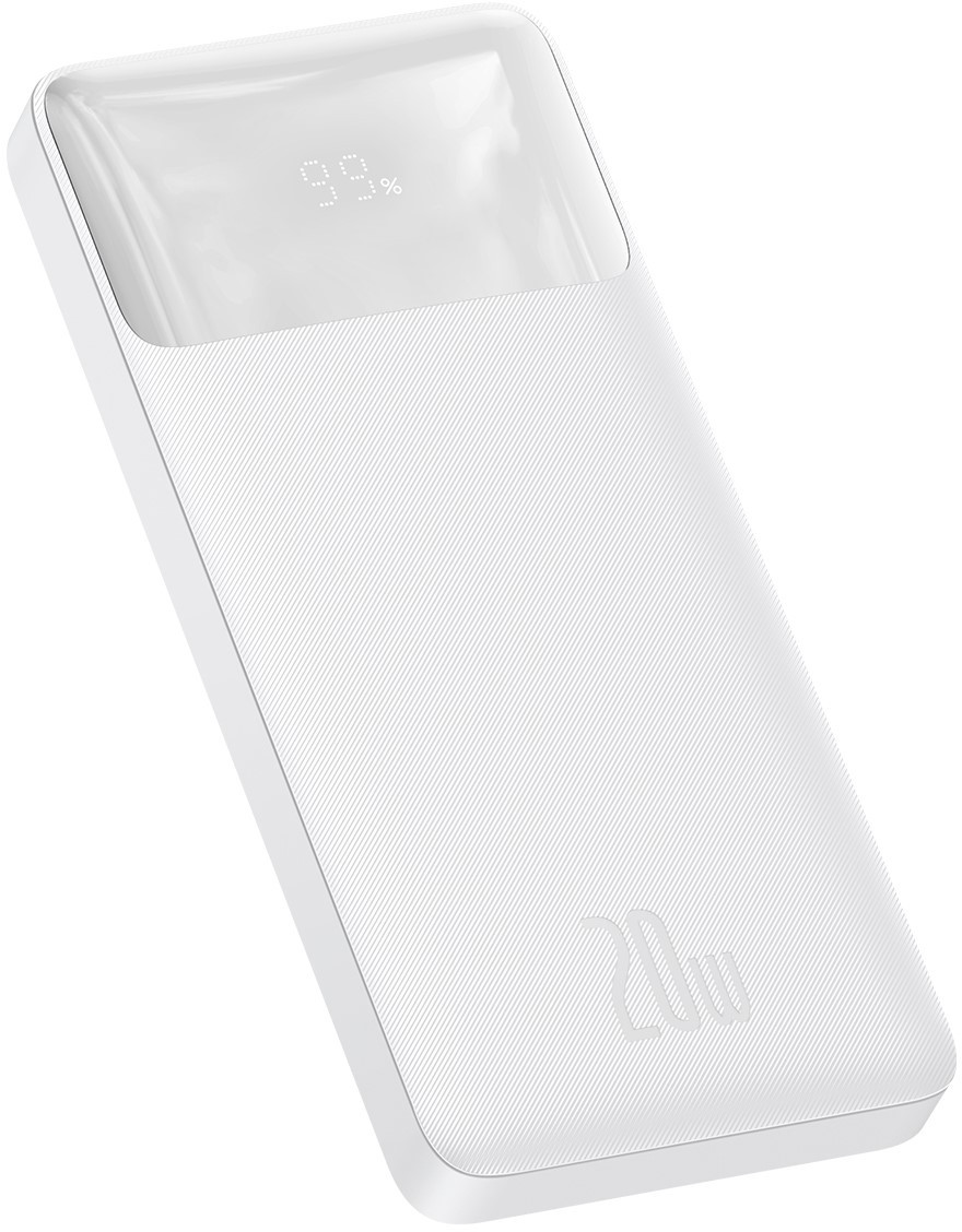 Power Bank Baseus Bipow Digital Display 20W 10000mAh white (PPDML-L02)