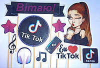 Набір топерів на торт тик струм TIk Tok