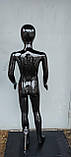 Дитячий чорний глянсовий манекен Аватар 140см без обличчя на повний зріст, фото 2