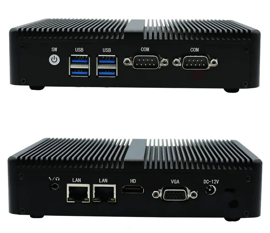 Безвентиляторний міні-ПК VenBox Intel M3-2955UC 4/128 GB, VGA, HDMI, 2xLAN, 2xRS, 4xUSB3.0
