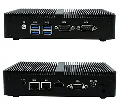 Безвентиляторний міні-ПК VenBox Intel M3-2955UC 4/128 GB, VGA, HDMI, 2xLAN, 2xRS, 4xUSB3.0