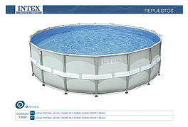 Чаша басейну ROUND ULTRA FRAME POOL (549х132), Intex 10989E